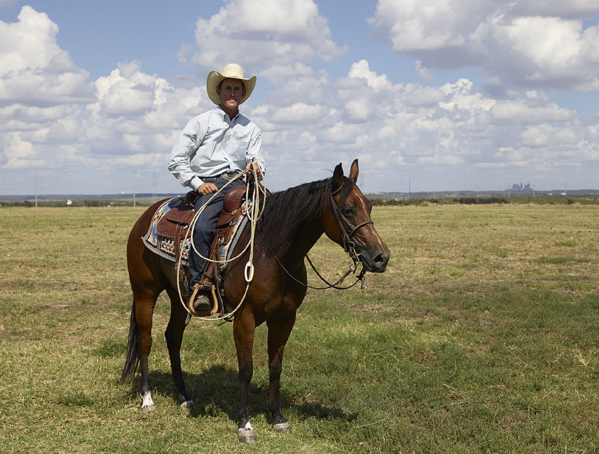 cowboy horse sitting free photo