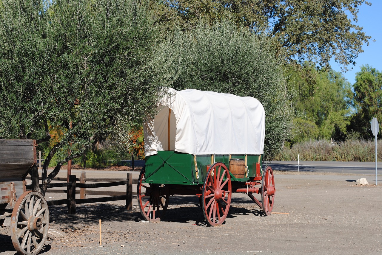 wagon cowboy america free photo
