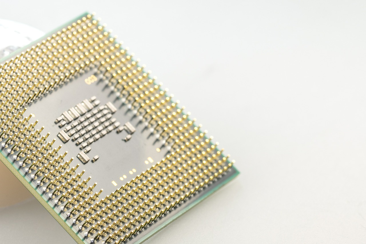 cpu processor macro free photo