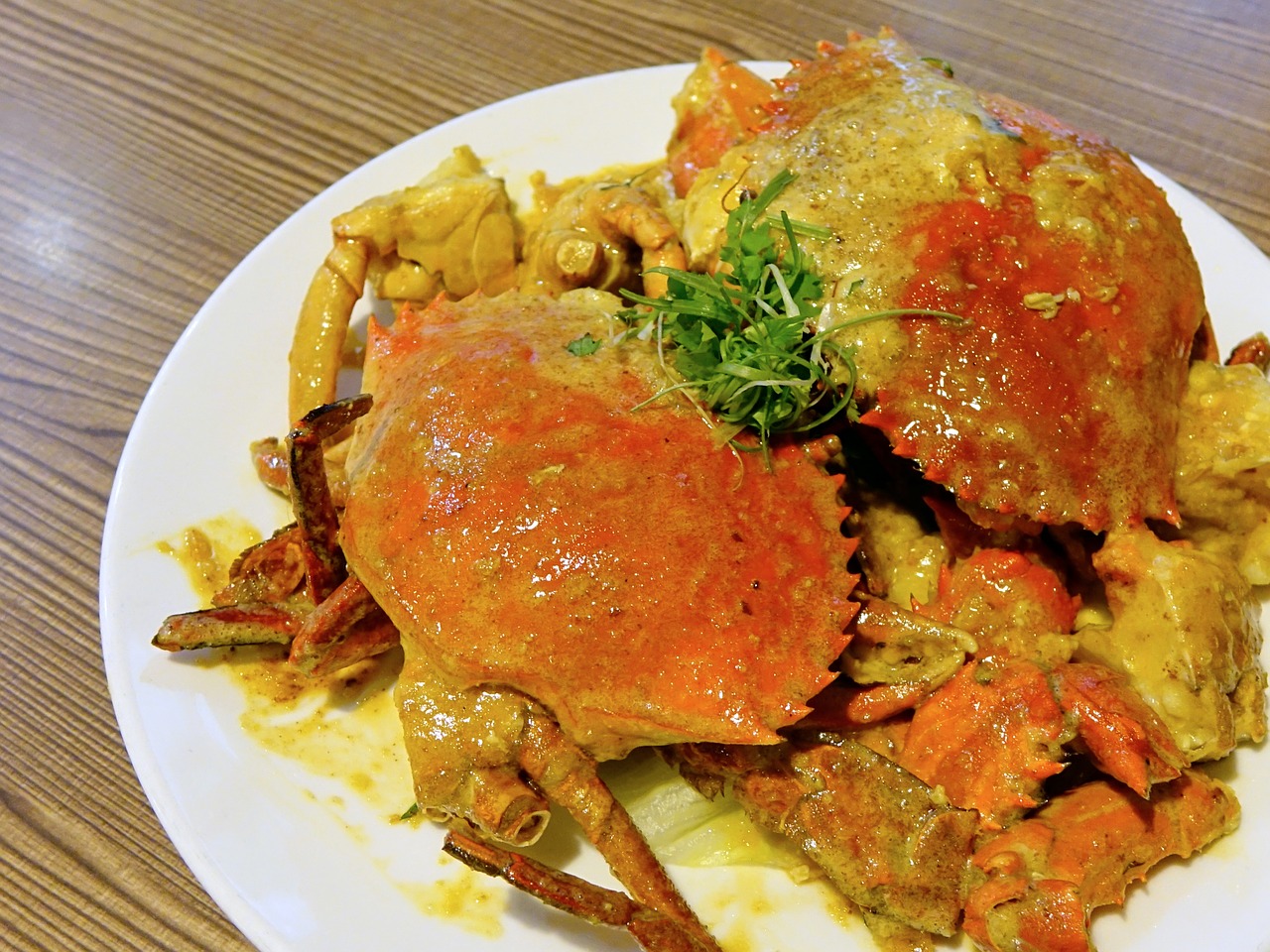 crab 奶油咸蛋螃蟹 seafood free photo