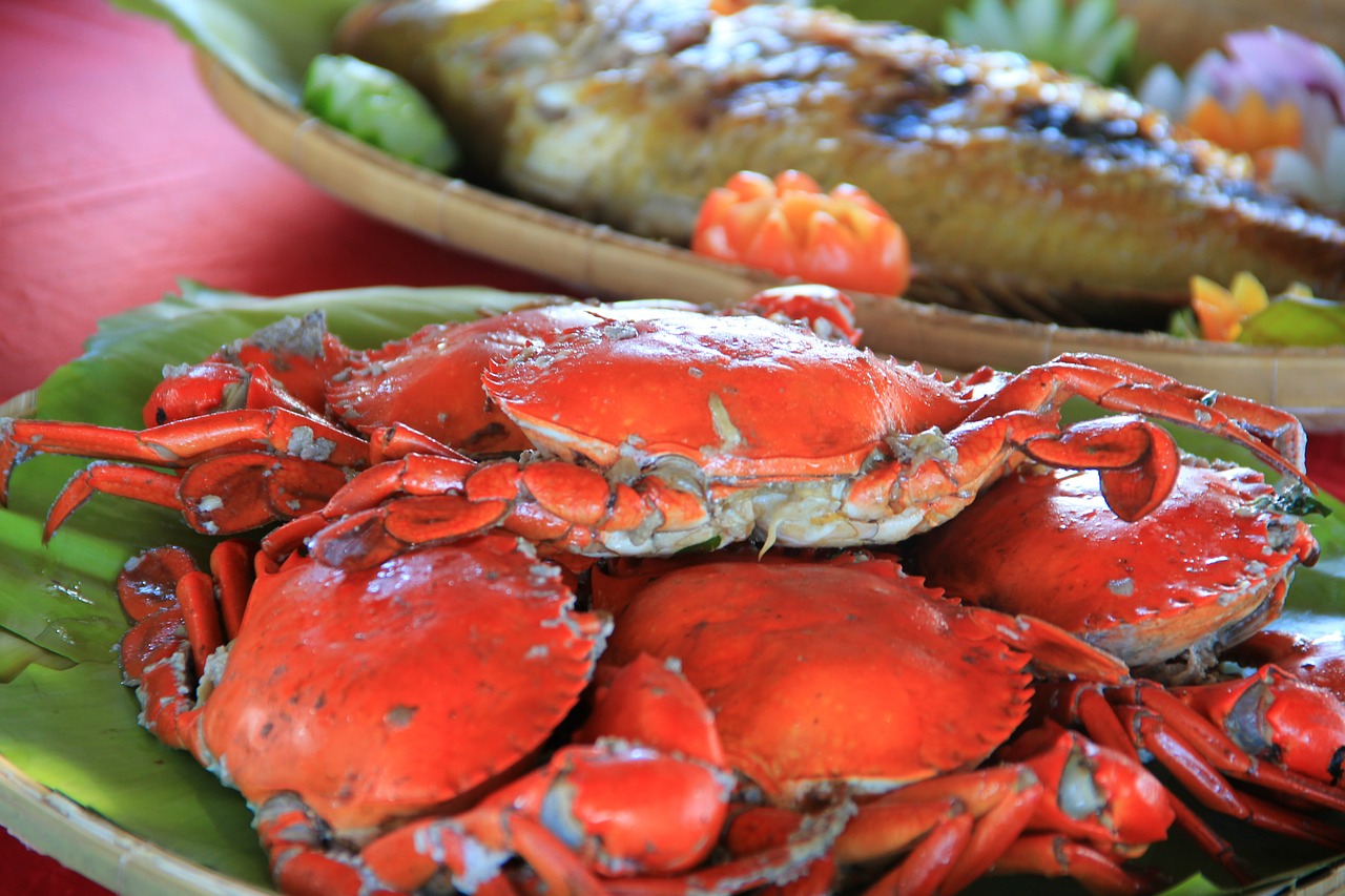 crabs seafood sea free photo