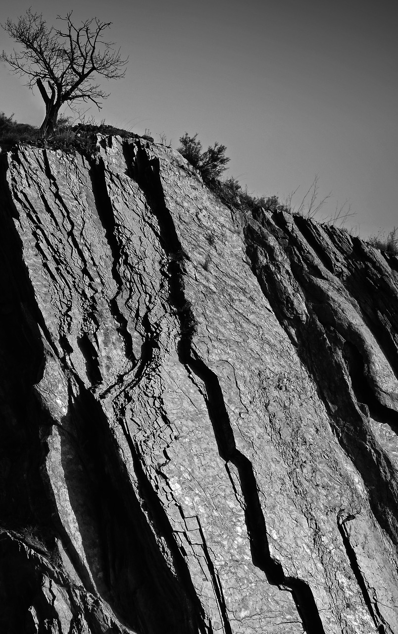 crack geology slate free photo