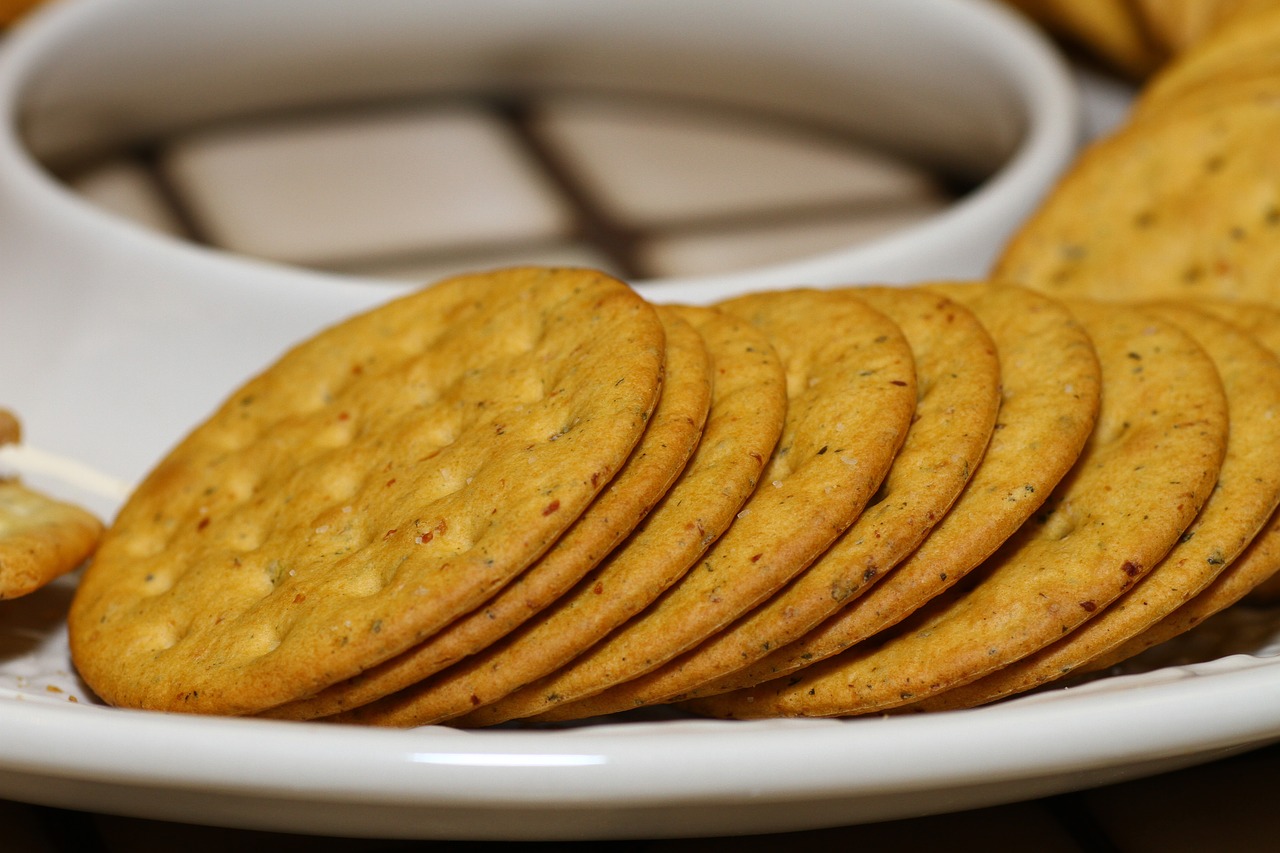 crackers breakfast teatime free photo