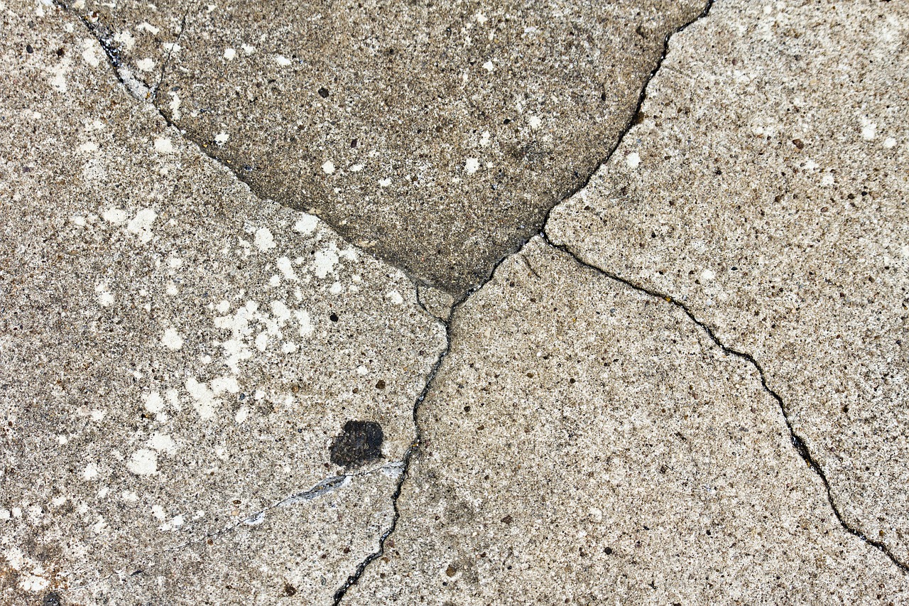 cracks old cement free photo