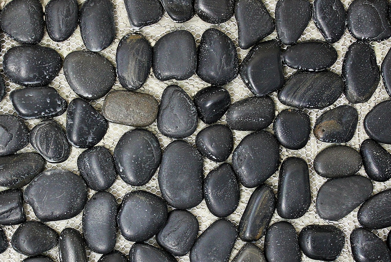 pebbles pebble mat decorative stones wall for the free photo