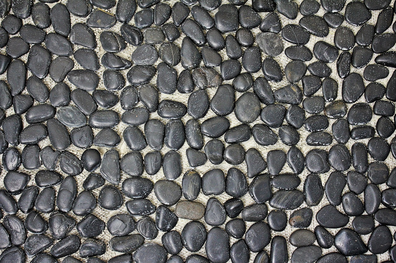 pebbles pebble mat decorative stones wall for the free photo