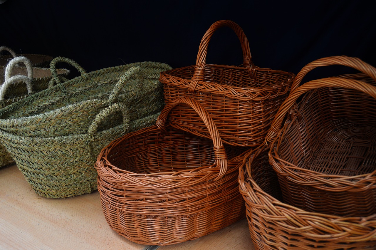 crafts baskets esparto free photo