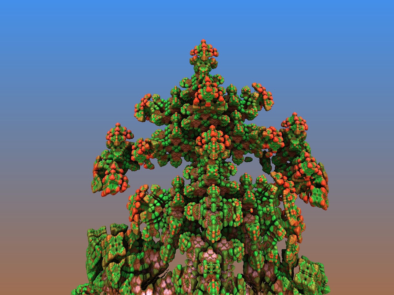 cranberry  molecules  fractal free photo