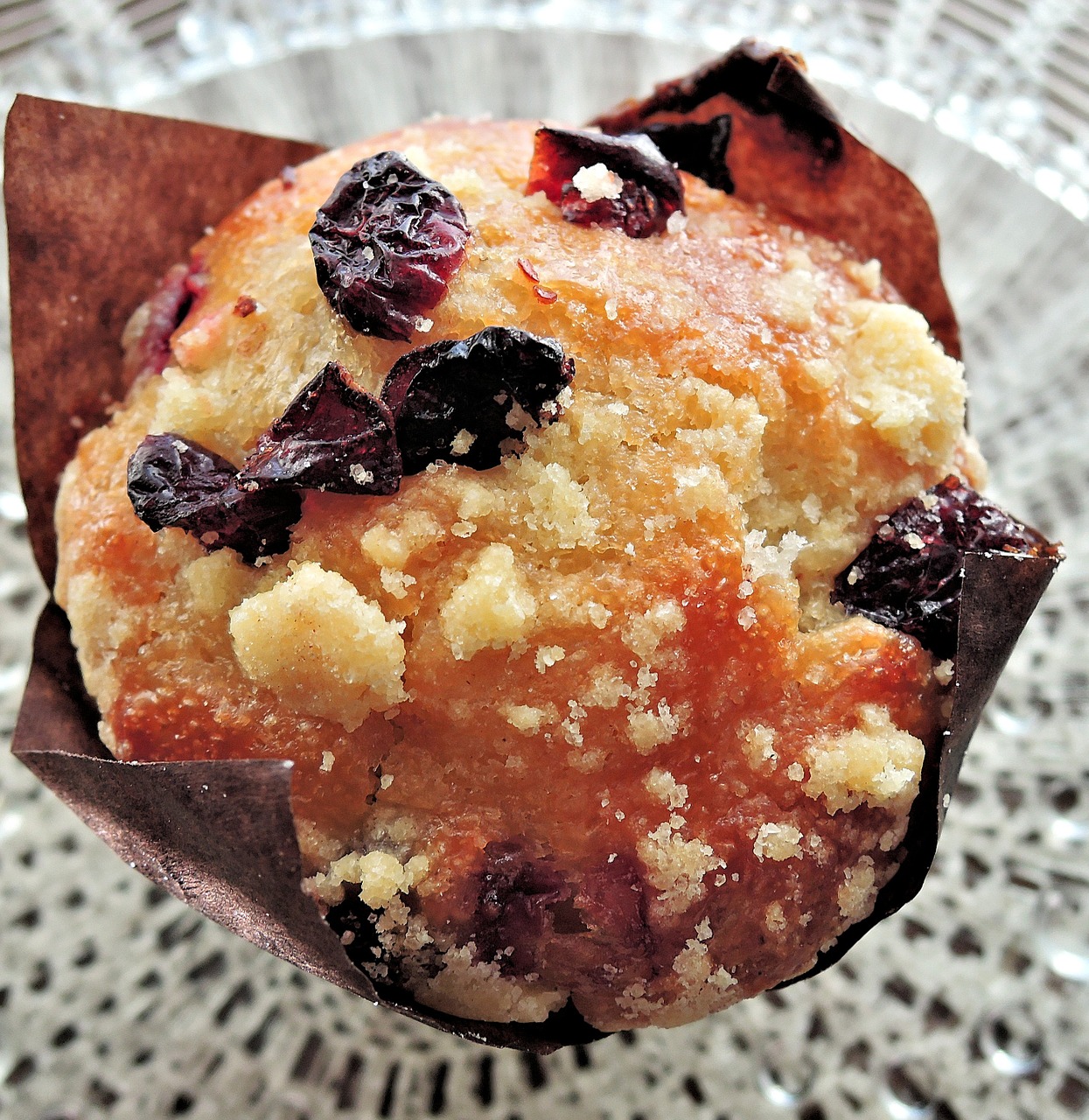 cranberry muffin crumb top sugar free photo