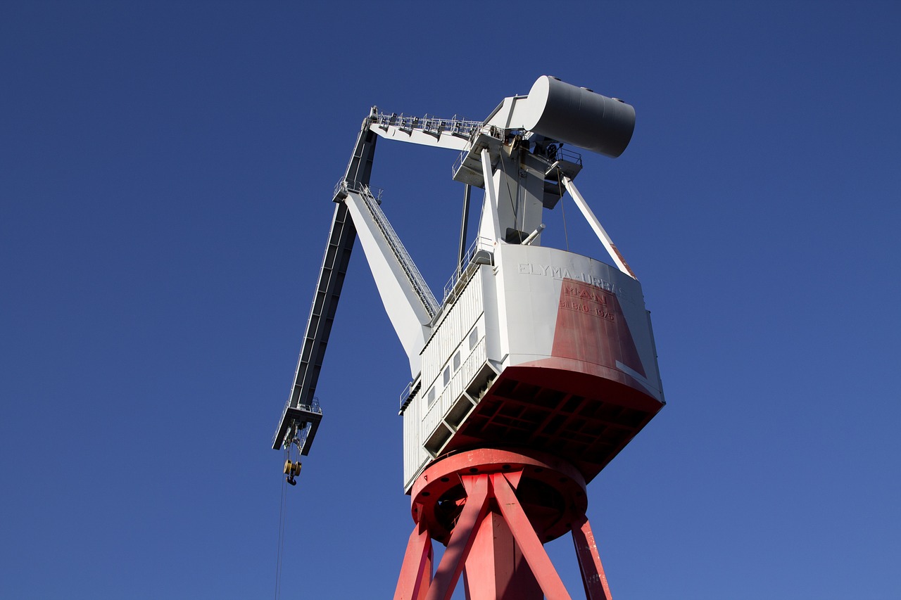 crane port harbor free photo