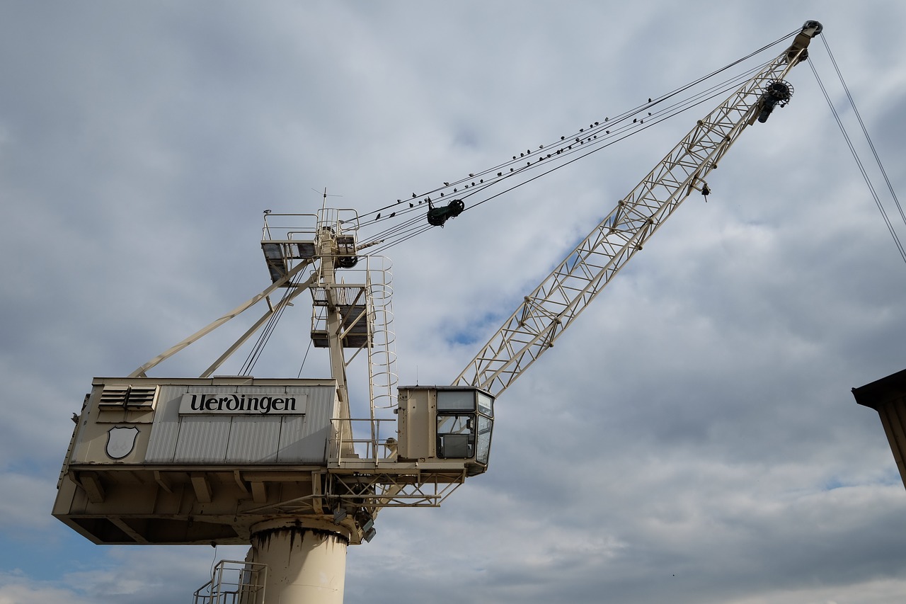 crane port krefeld free photo