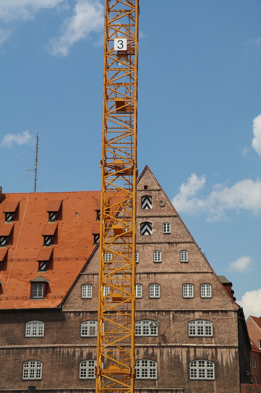 crane construction work home free photo