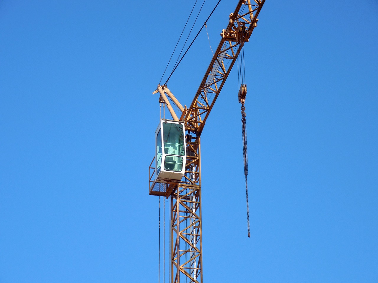 crane driver's cab cabin free photo