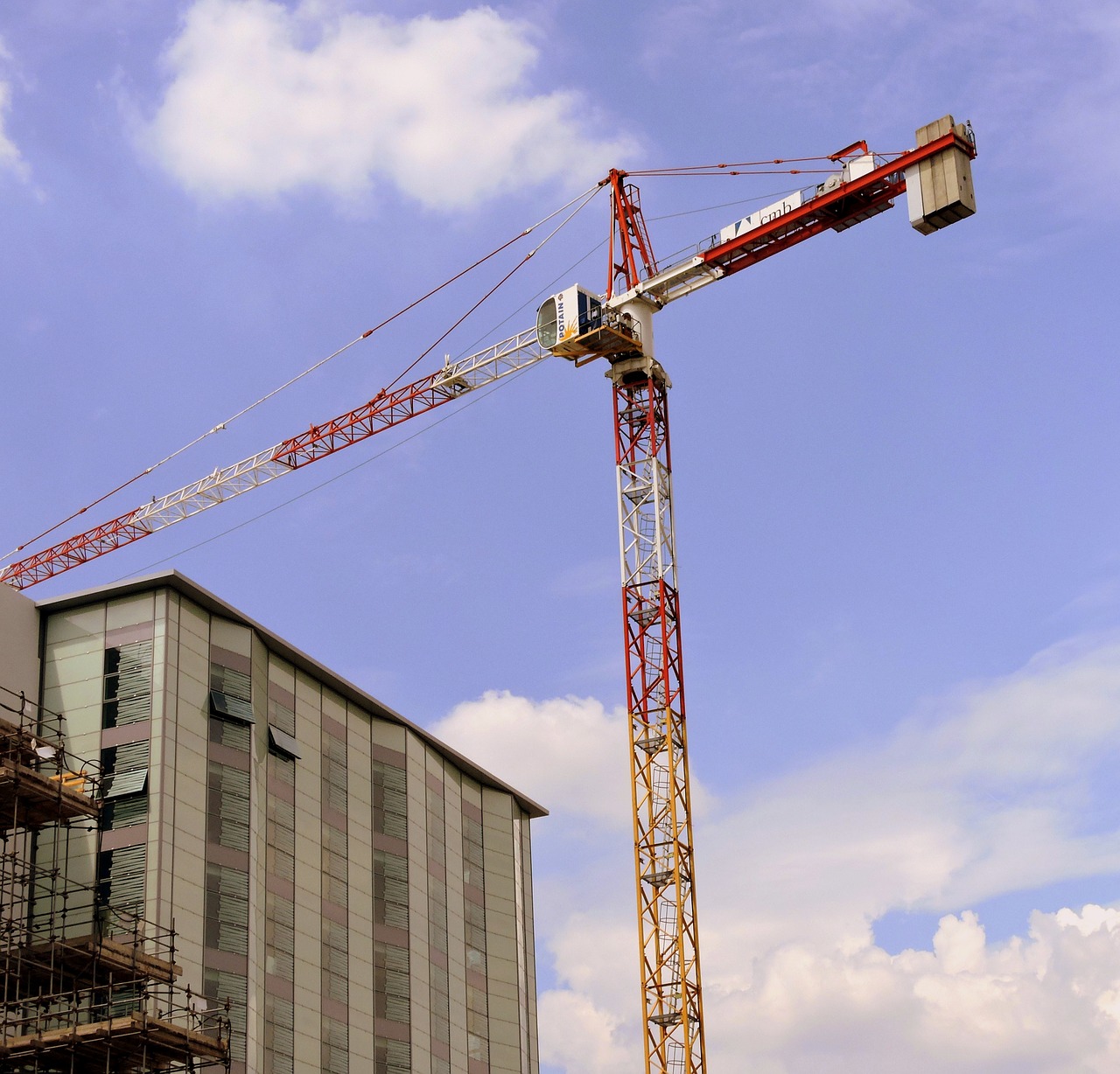 crane construction work free photo