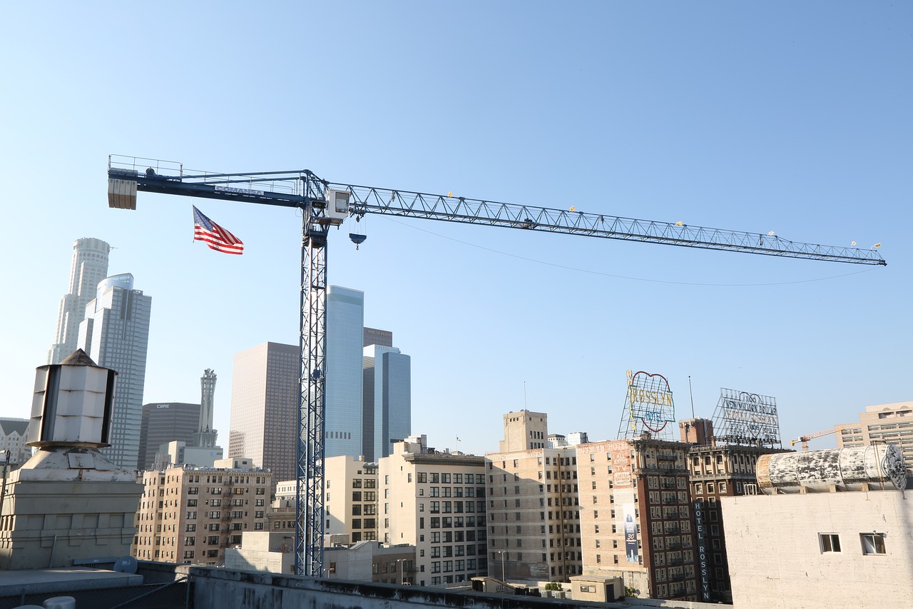 crane cityscape city free photo