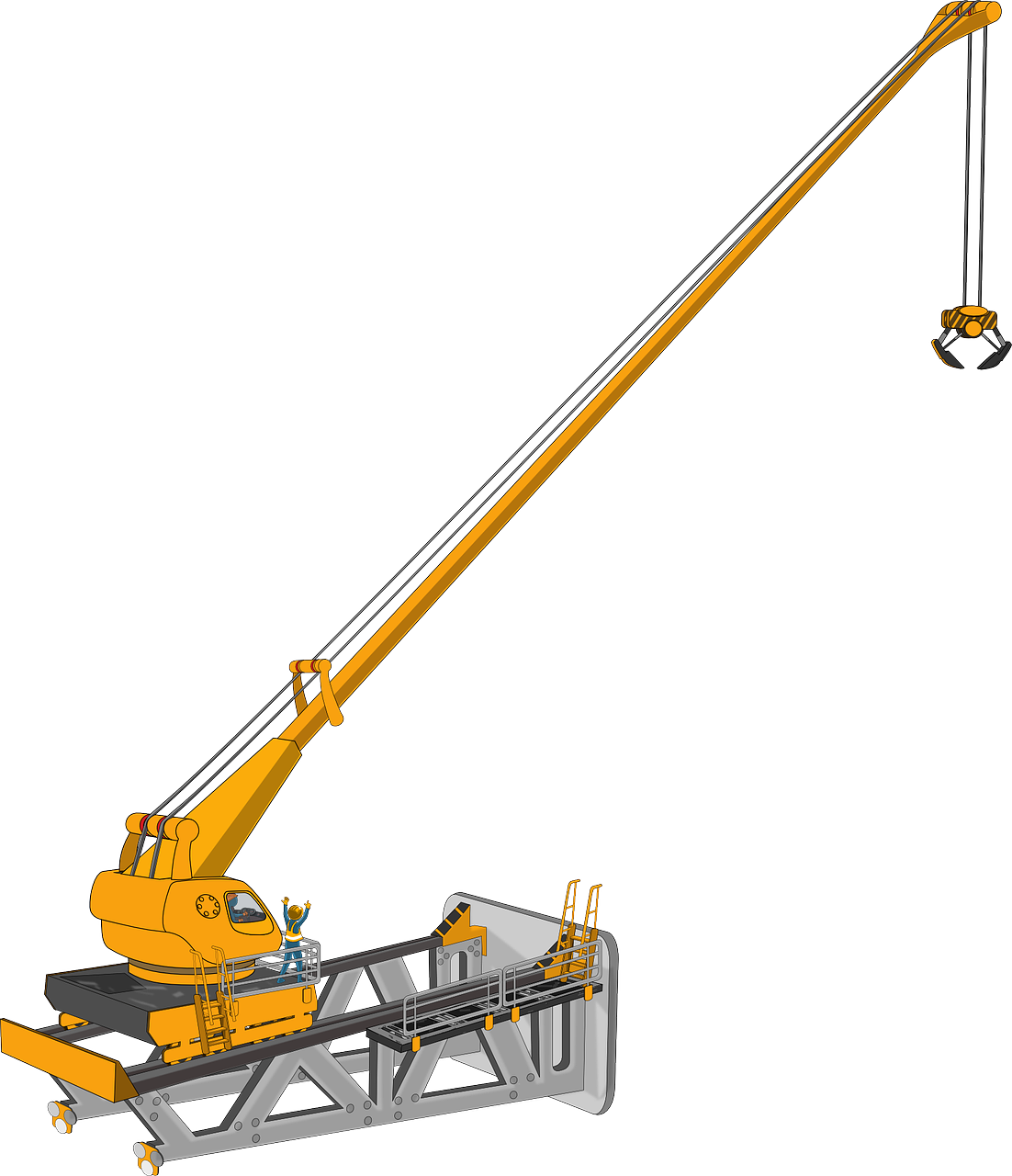 crane machine heavy equipment free photo