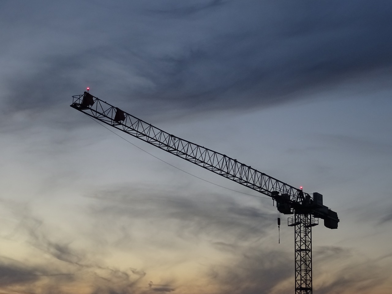 crane construction sky free photo