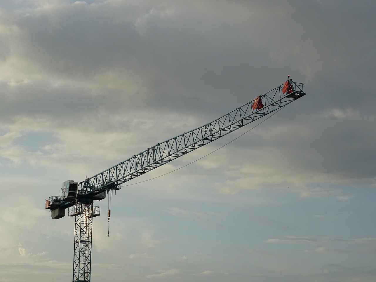 crane construction sky free photo