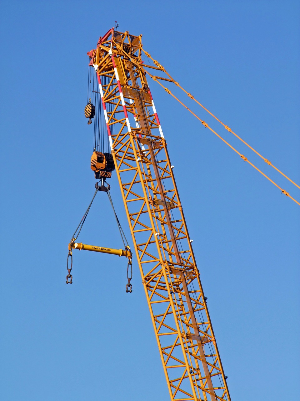 Download free photo of Crane,orange,metal,industry,harbour crane - from ...