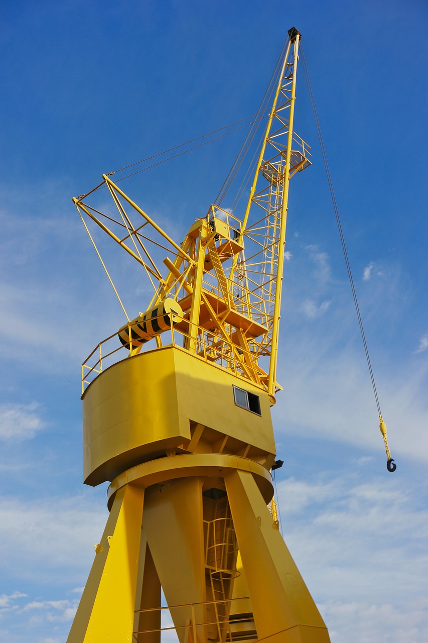 crane port maritime free photo