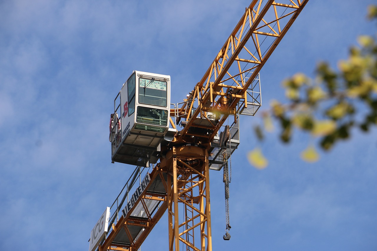 crane construction work free photo