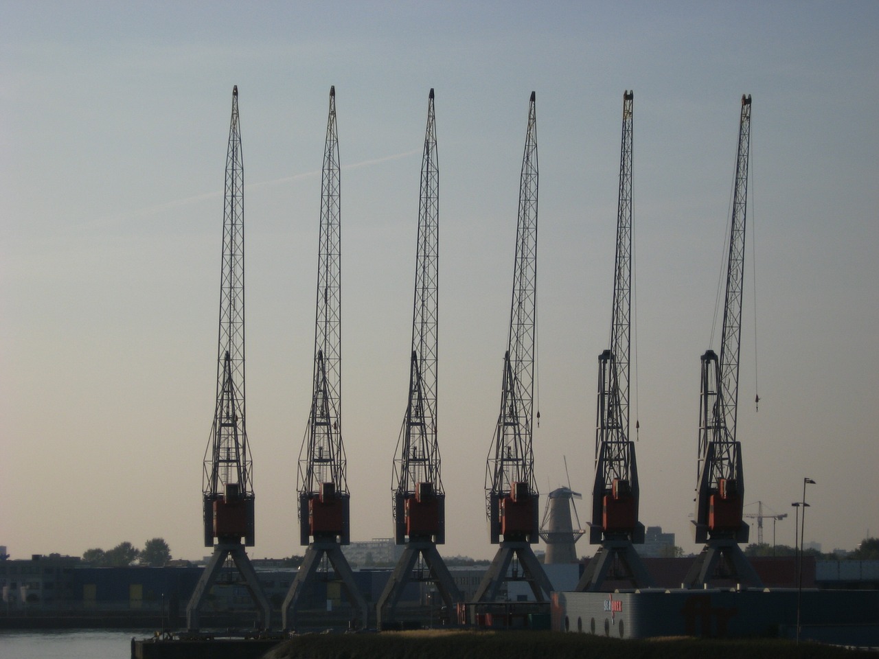 crane port rotterdam free photo
