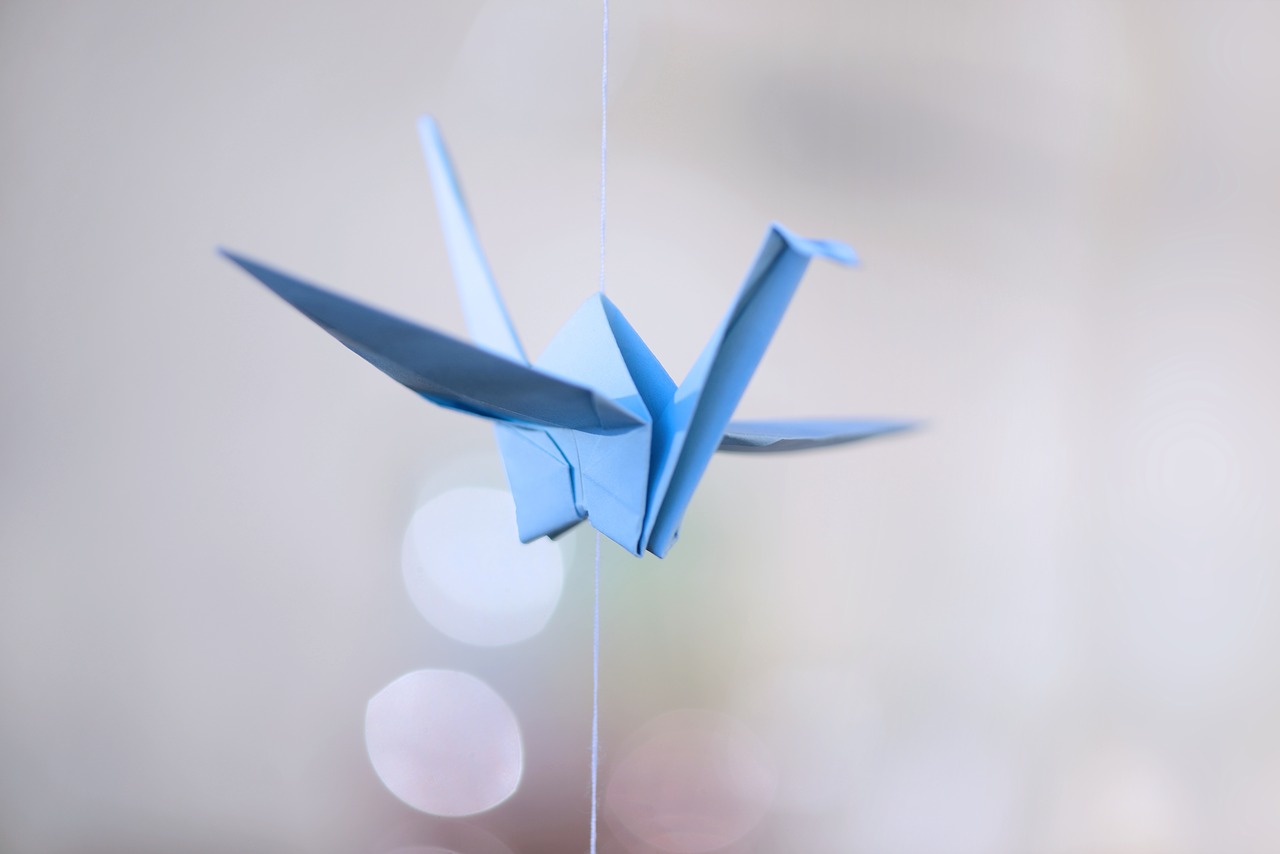 crane  origami  fold free photo