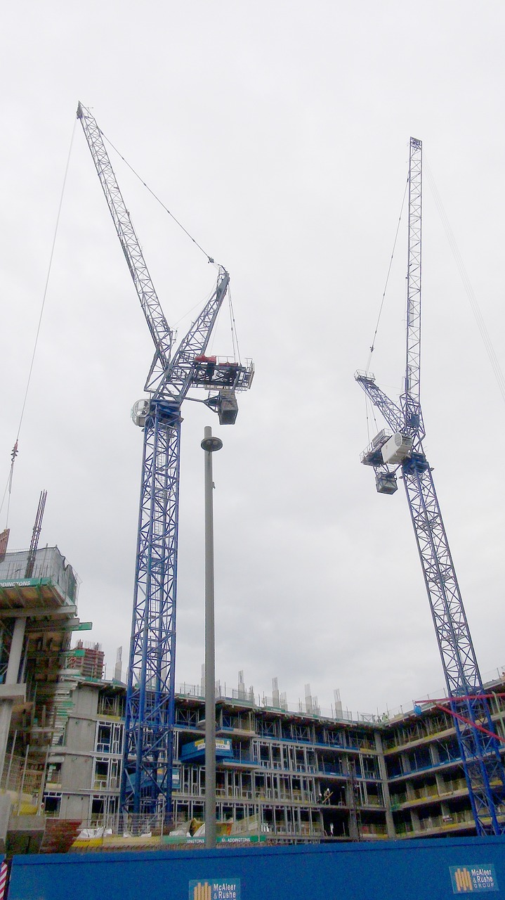 crane construction site free photo