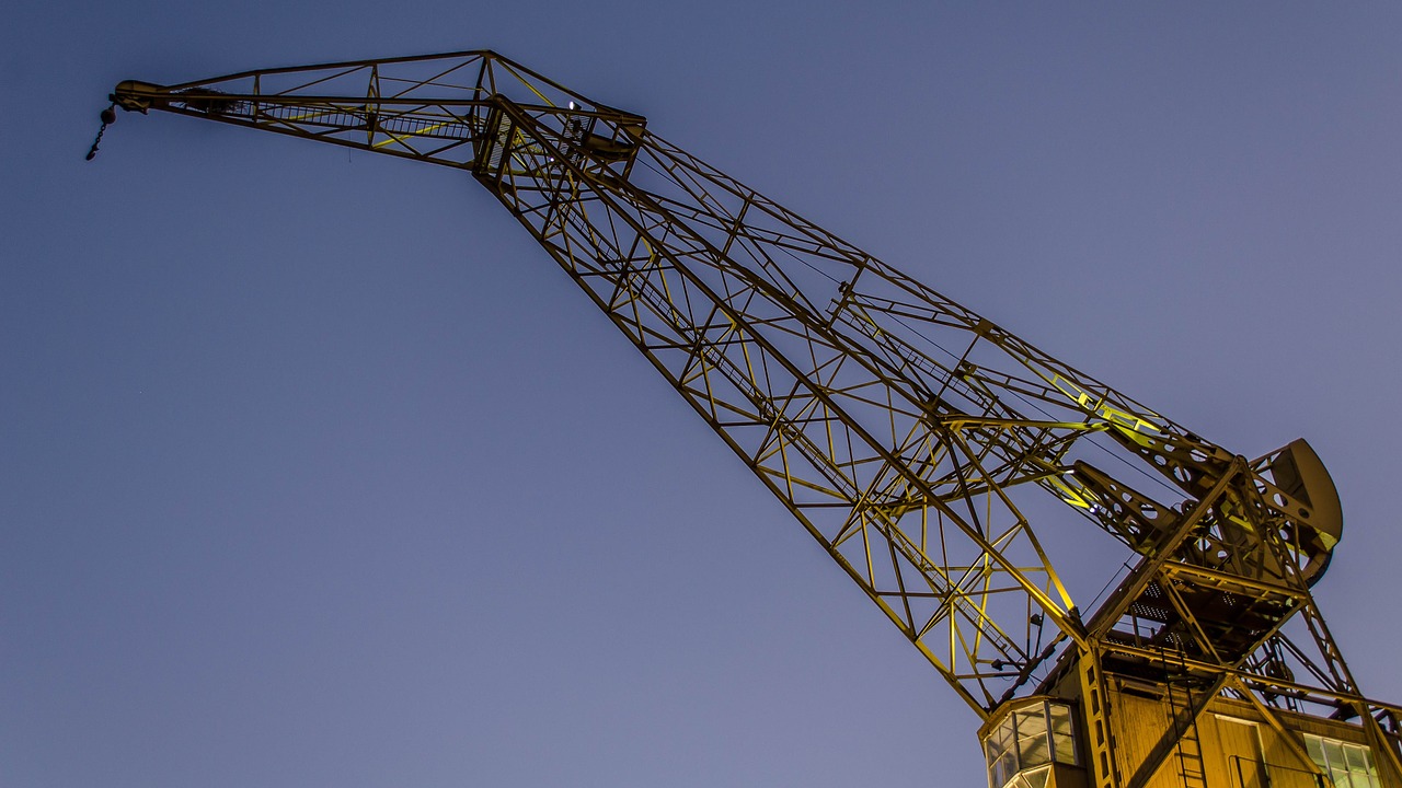 crane puerto madero buenos aires free photo