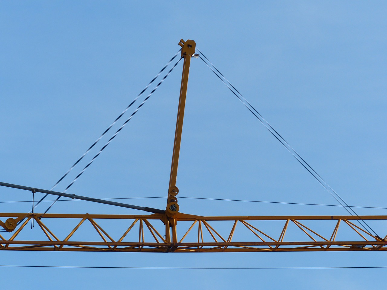 crane baukran site free photo