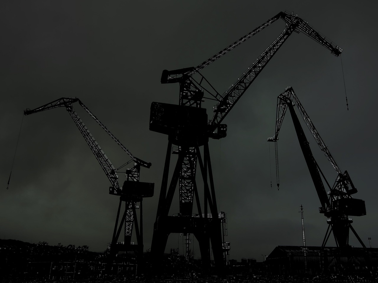 cranes industrial industry free photo