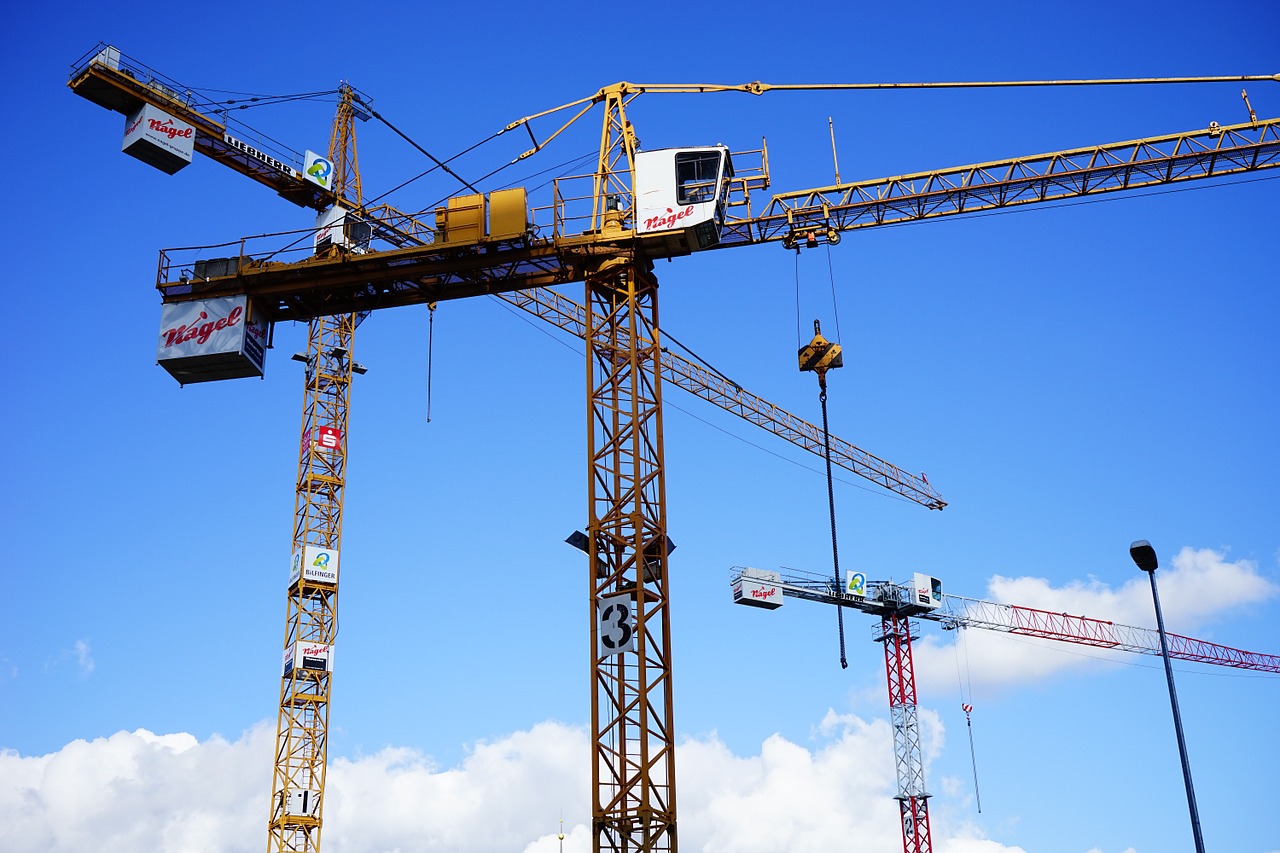 cranes load lifter site free photo