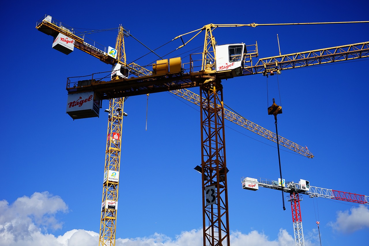 cranes load lifter site free photo