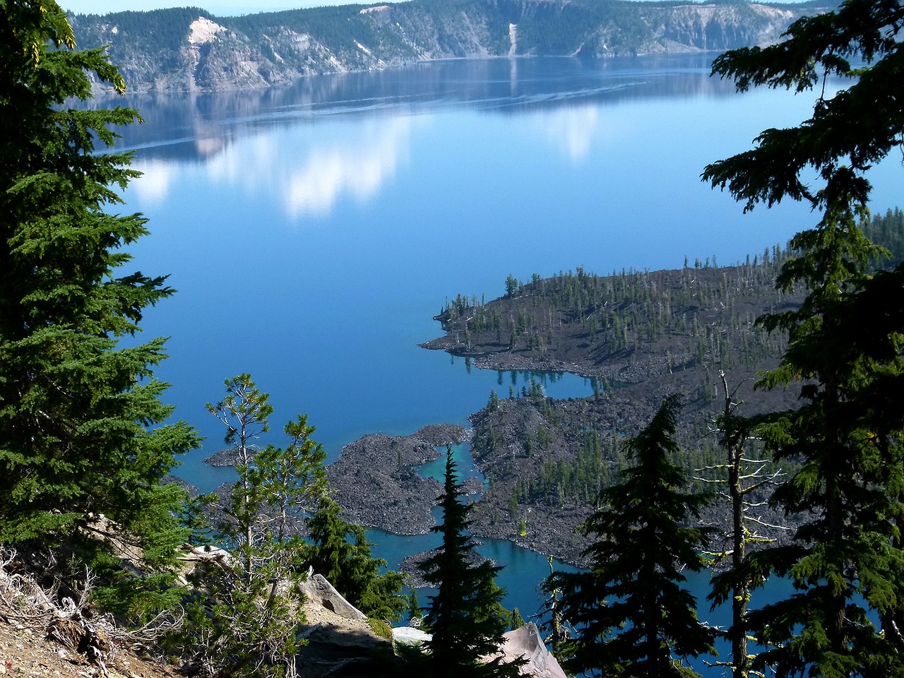 crater lake oregon usa free photo