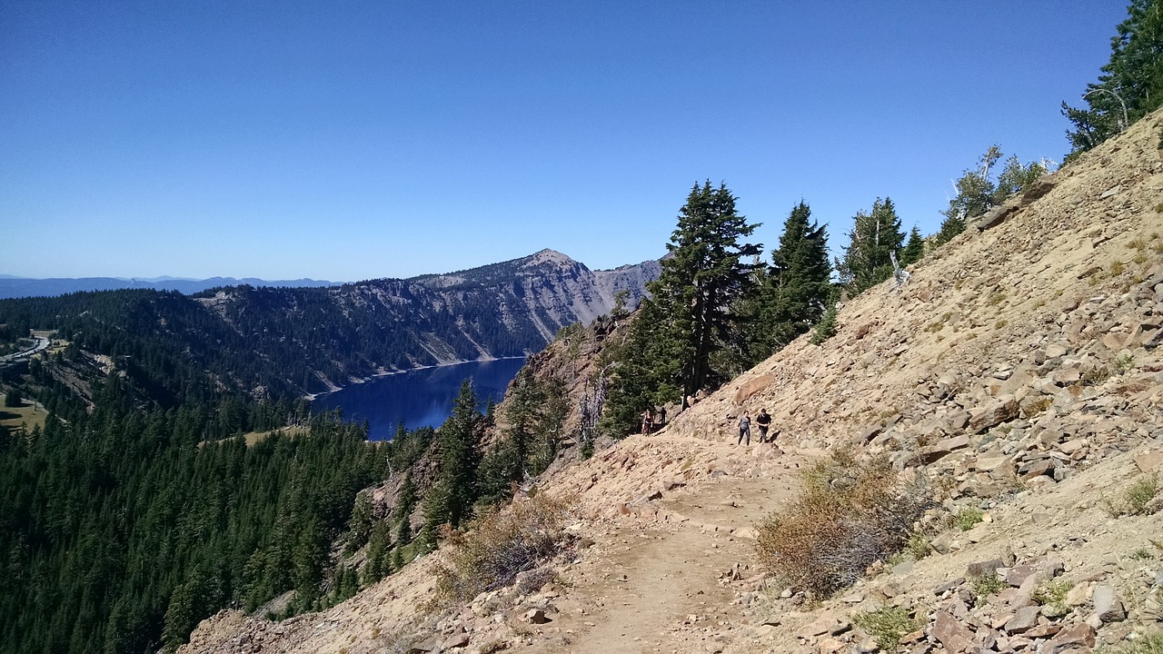 crater lake oregon national park free photo