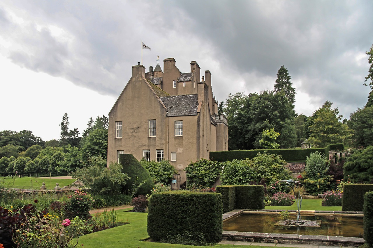 crathes castle garden castle free photo