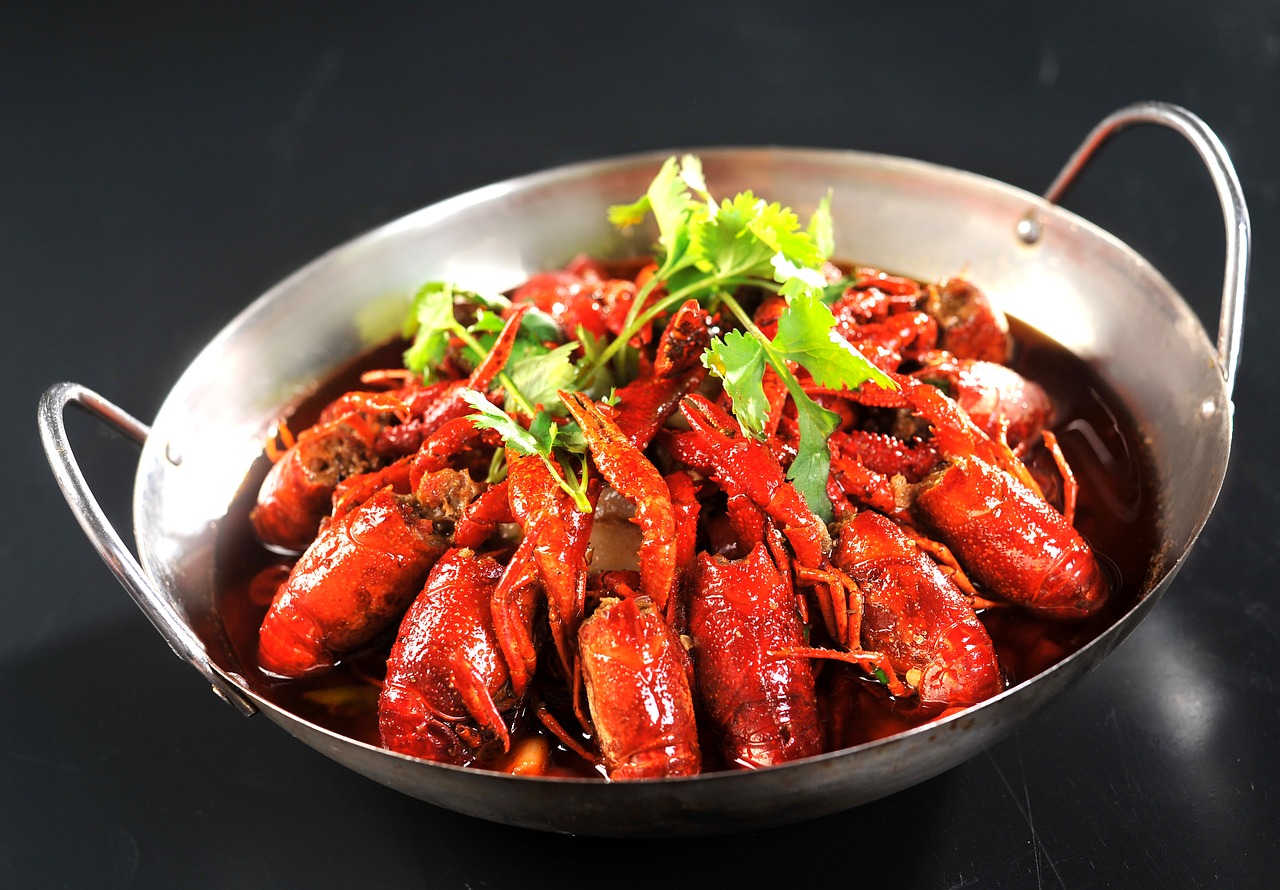 crayfish oil stew food free photo