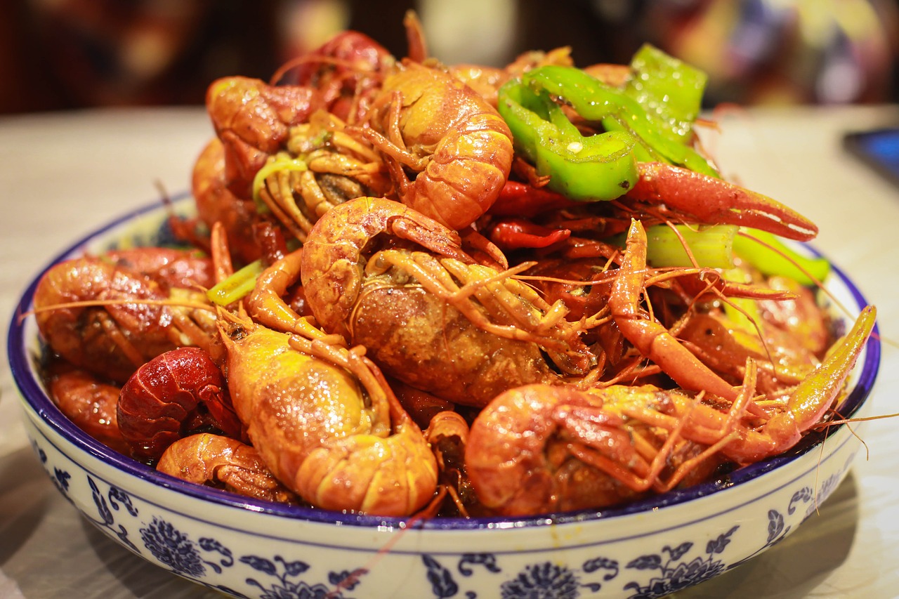 crayfish chinese dishes shanghai free photo