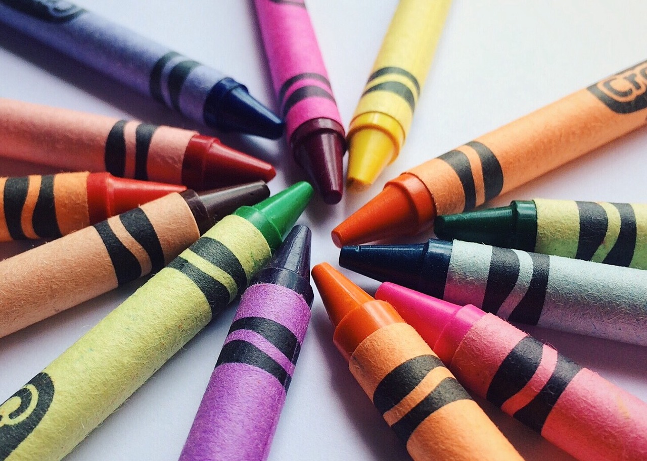 crayons drawing school free photo