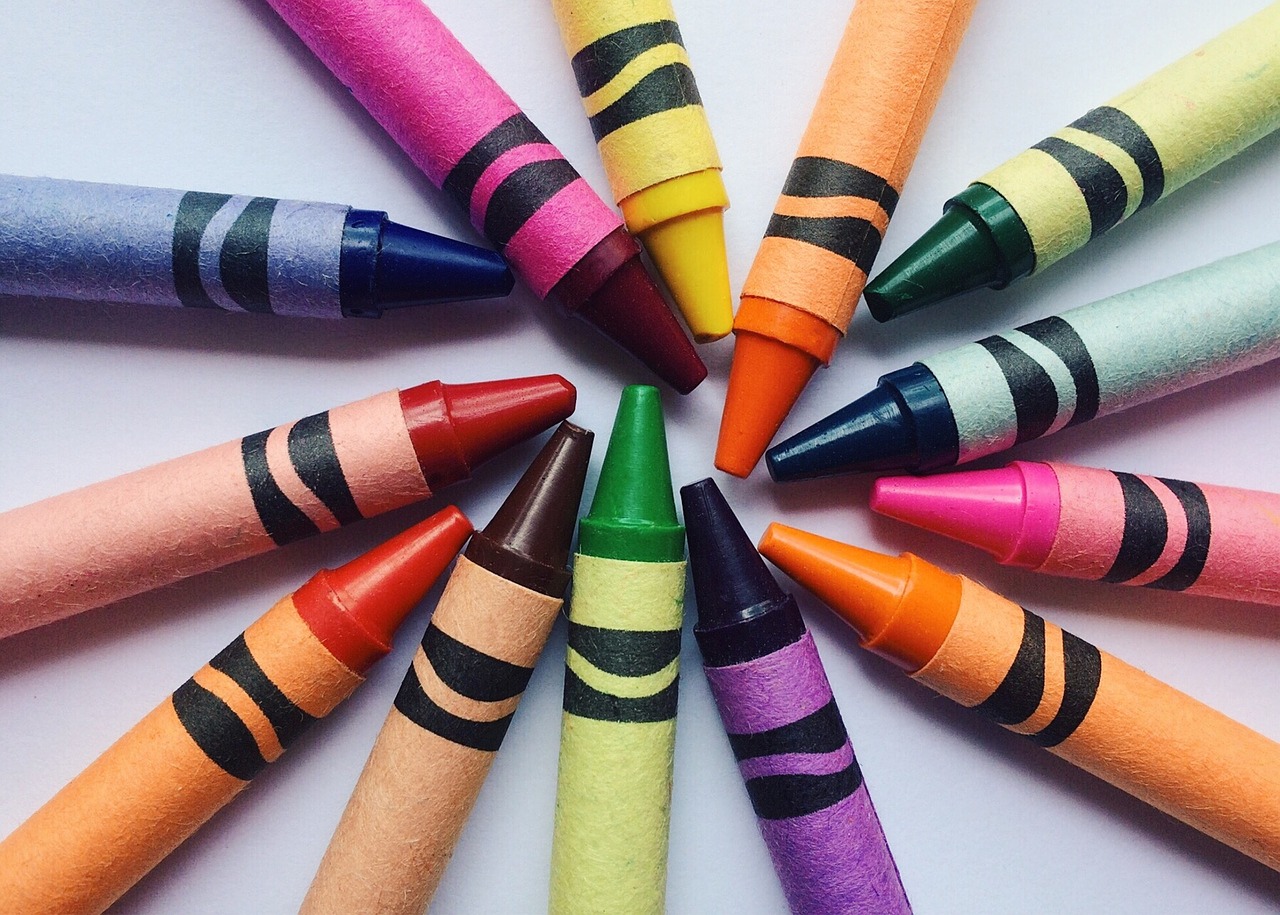 crayons drawing school free photo