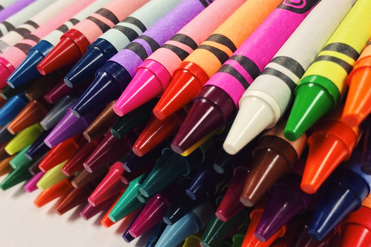 crayons drawing school free photo