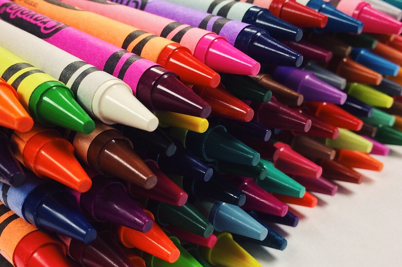 crayons art school free photo