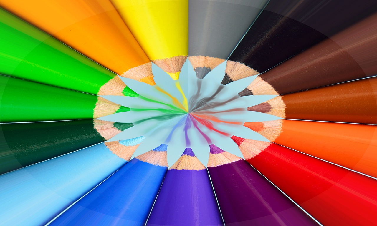 crayons abstract color free photo