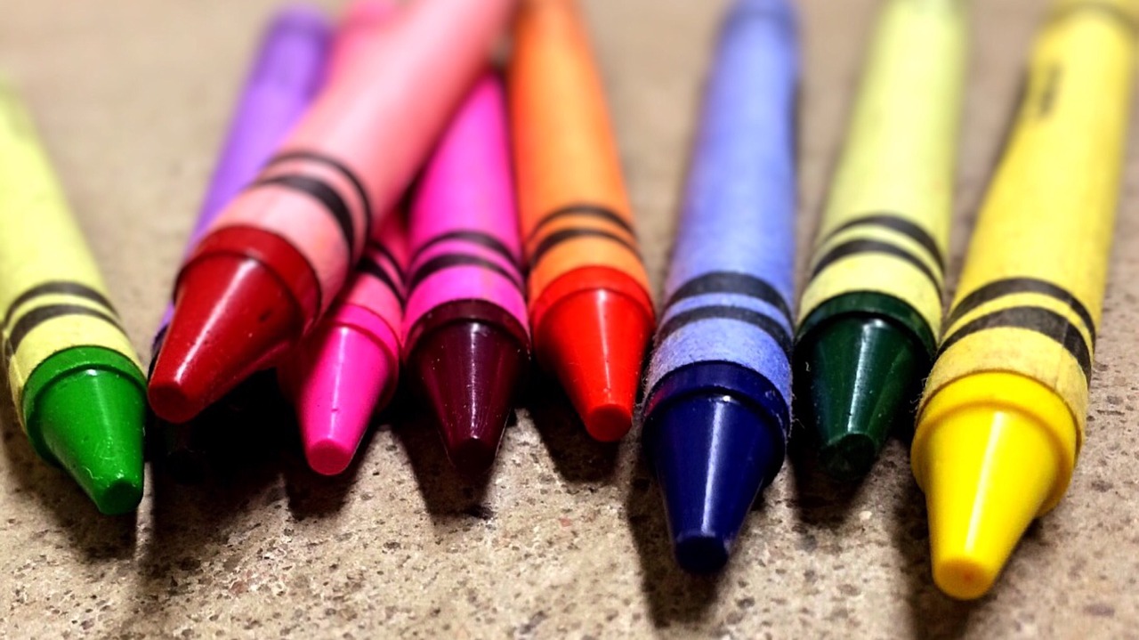 crayons colors school free photo