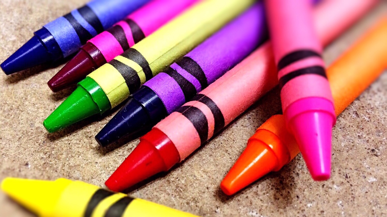 crayons colors school free photo