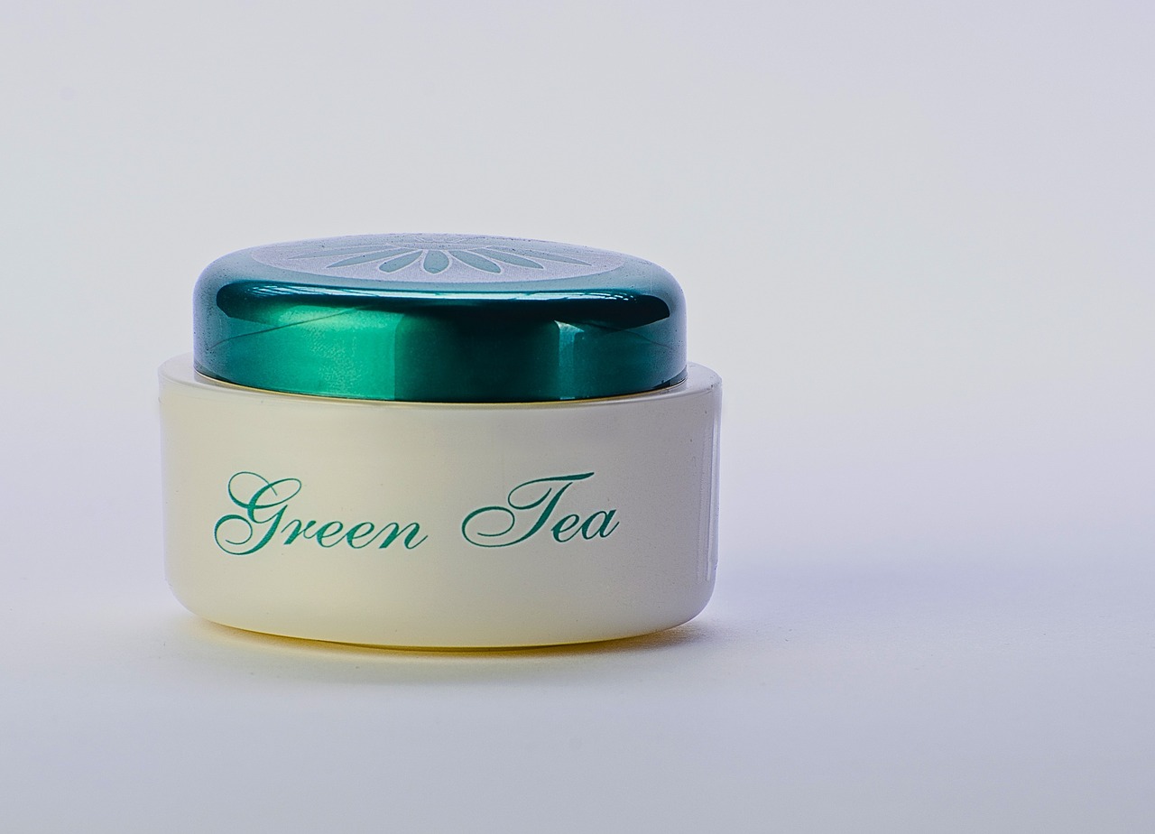 cream green green tea free photo