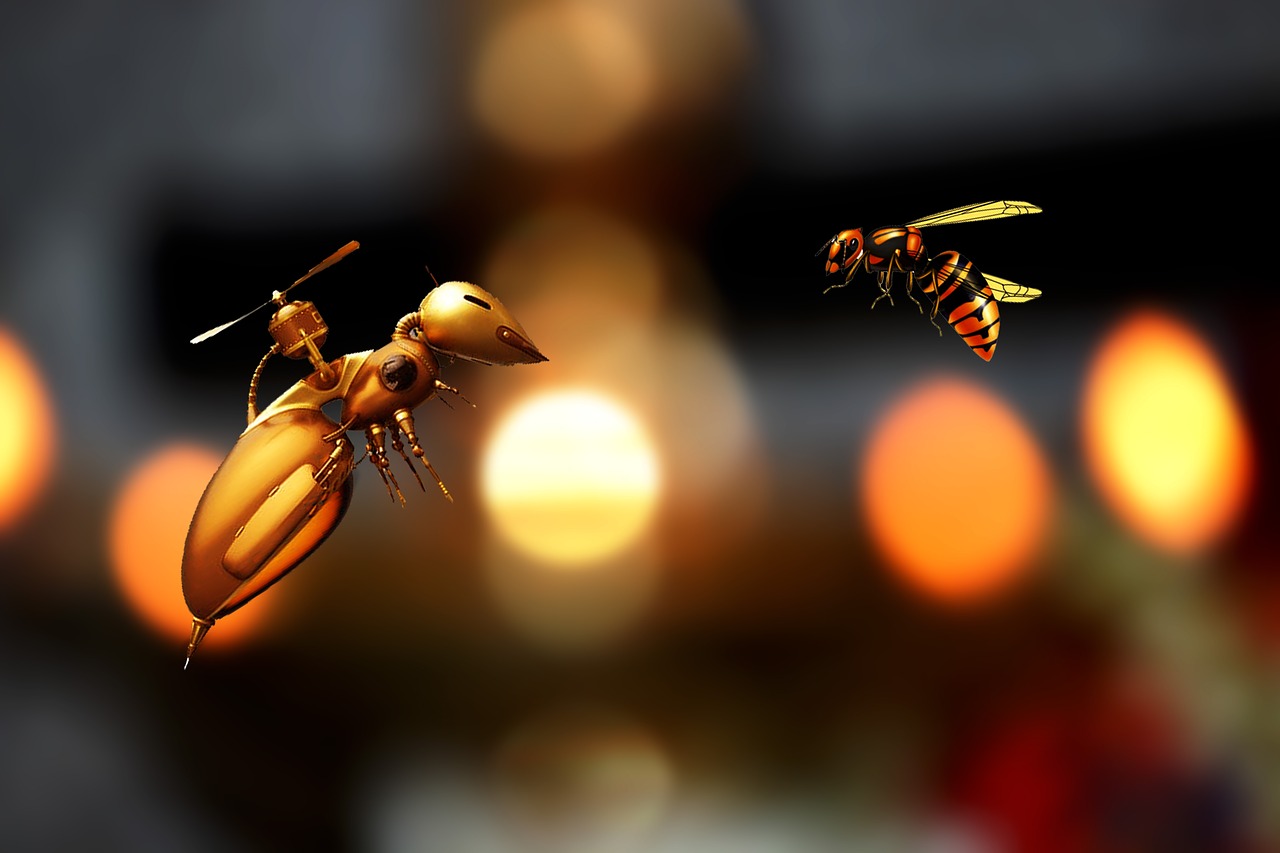 creative bee art free photo