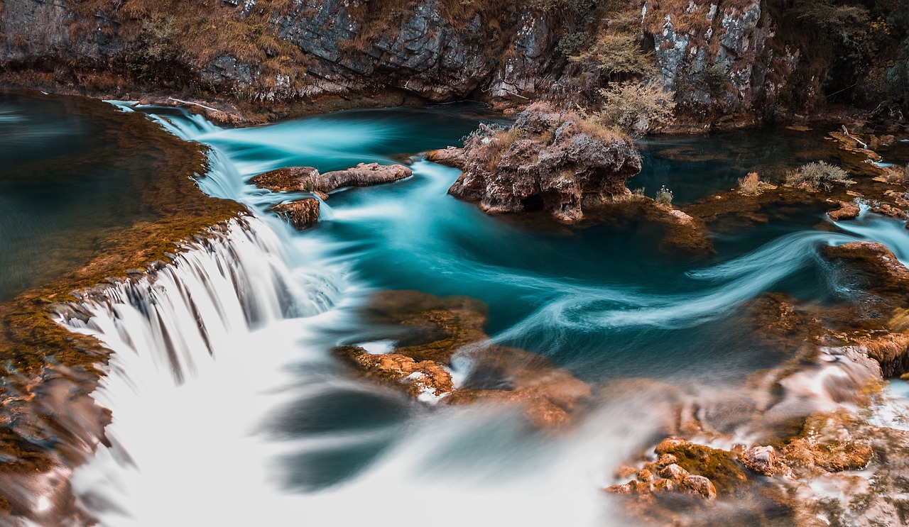 creek fall landscape free photo