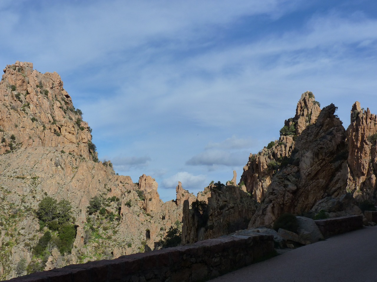 creeks of piana corsican winter free photo