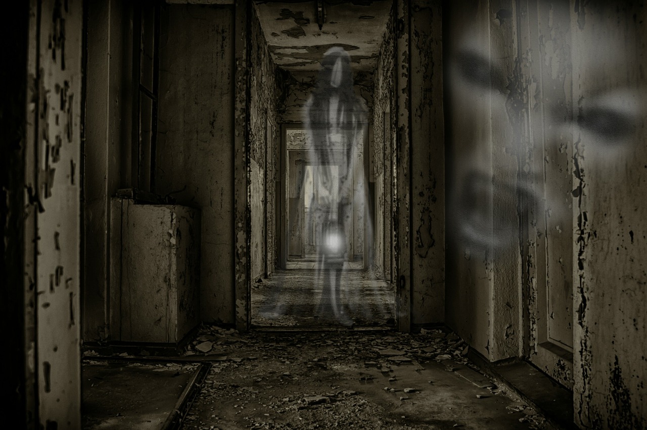 creepy ghosts abandoned building free photo